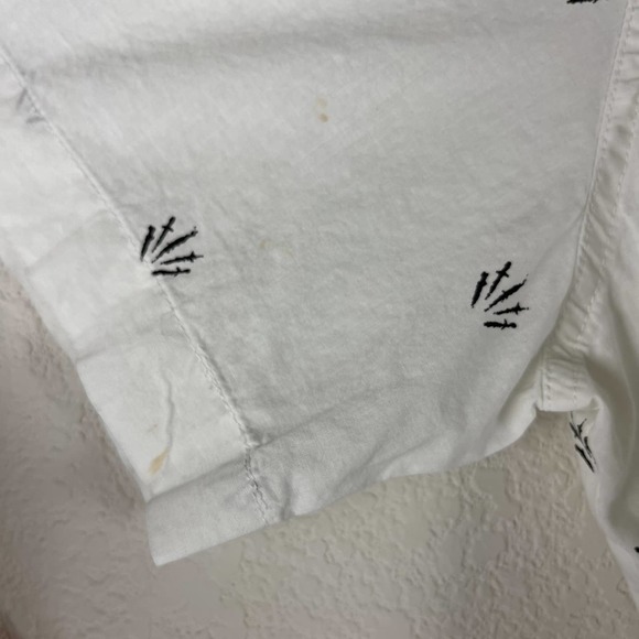 Rag & Bone Shirt Mens Small White Printed Button Down Short Sleeve - Picture 10 of 10